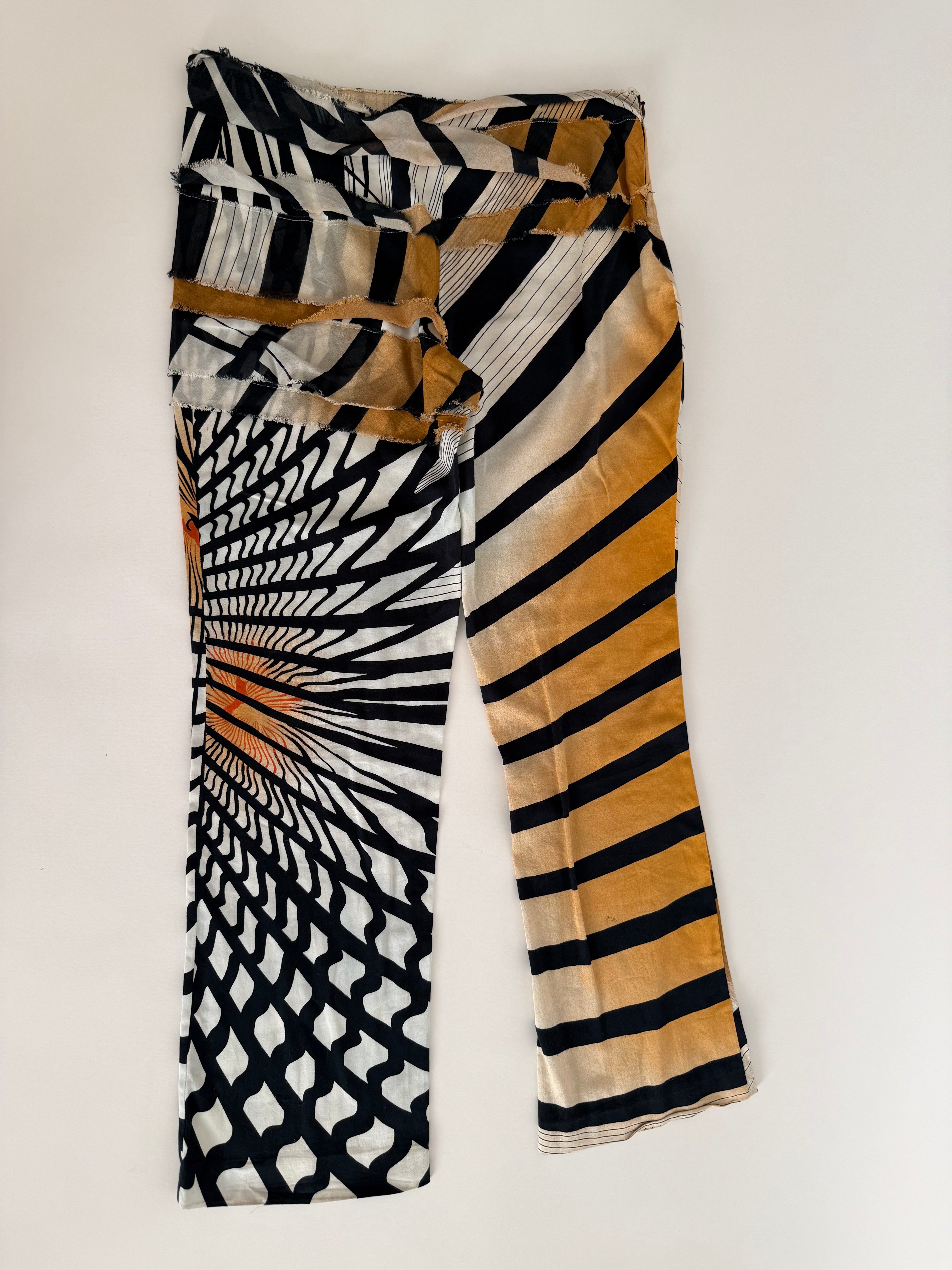Gianfranco Ferré abstract print 90s pants