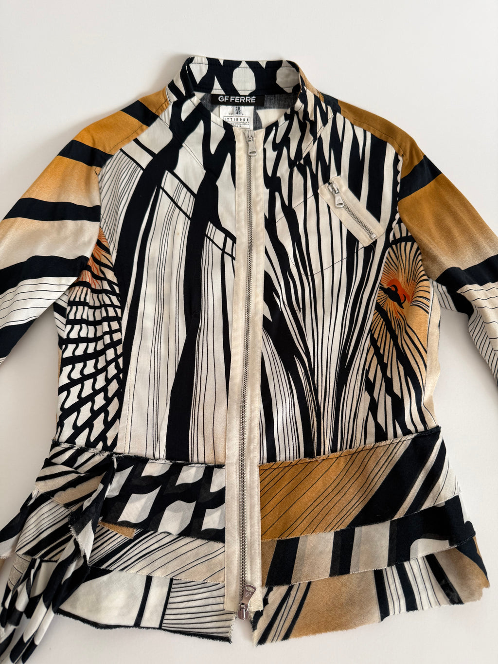 Gianfranco Ferré abstract print jacket 90s