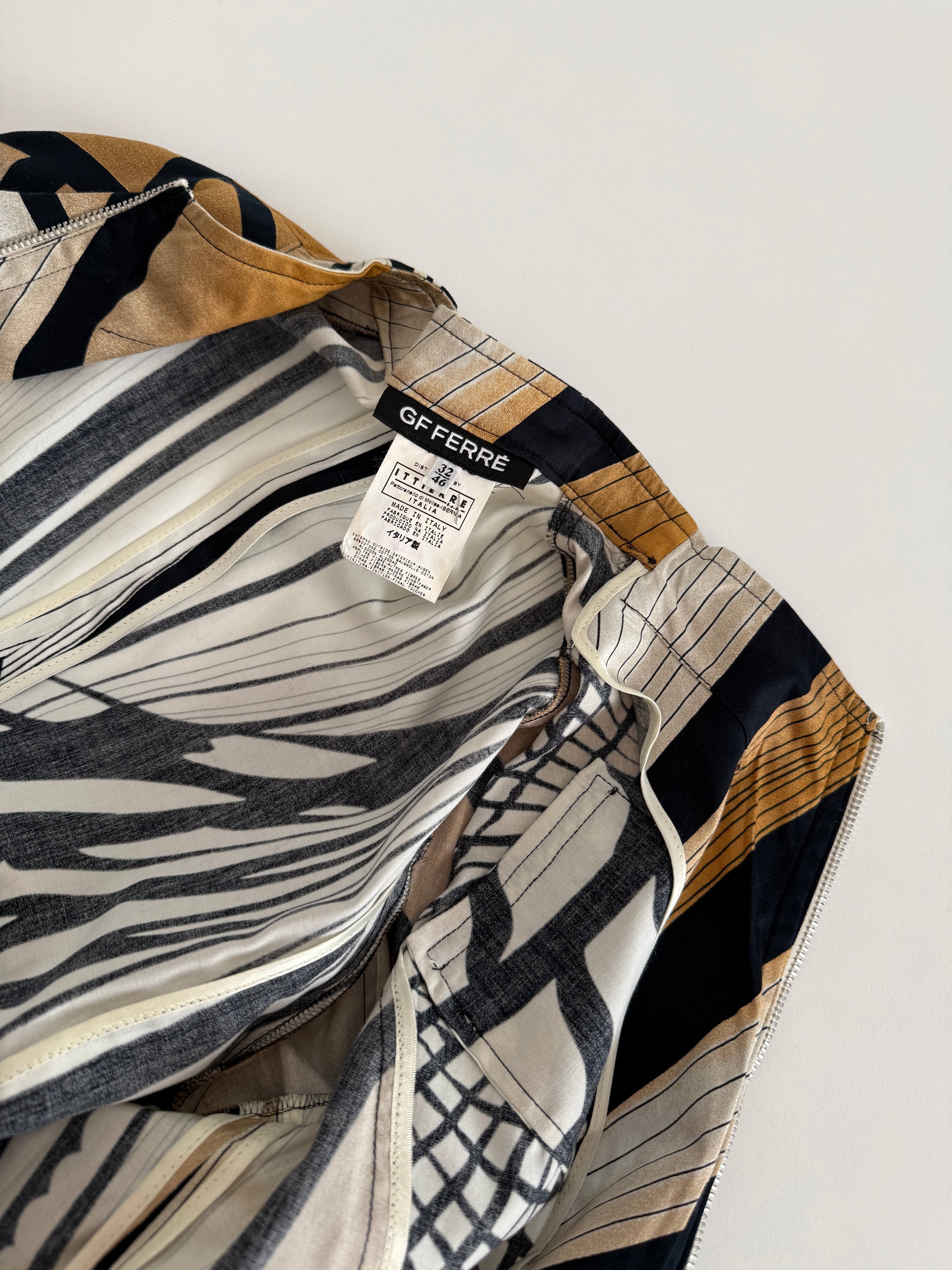 Gianfranco Ferré abstract print jacket 90s
