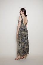 Class Cavalli zebra 90s maxi dress