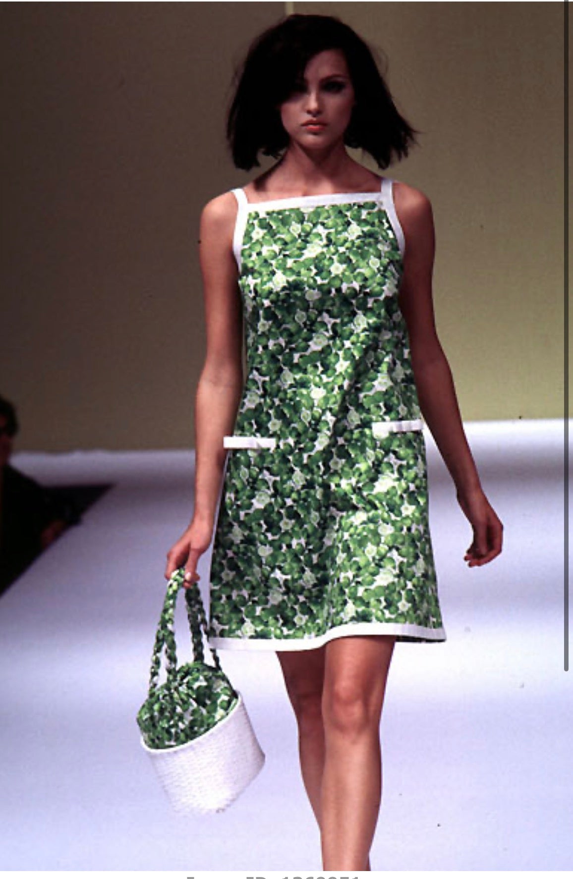 Iceberg SS 1996 Runway lime summer shirt