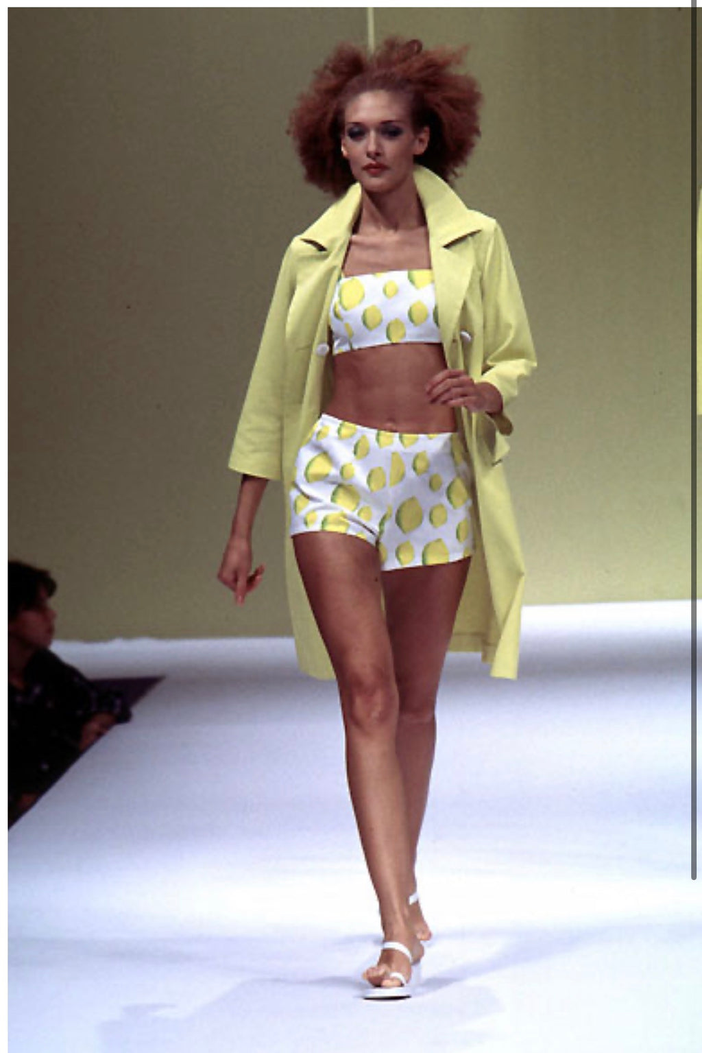 Iceberg SS 1996 Runway lemons dress