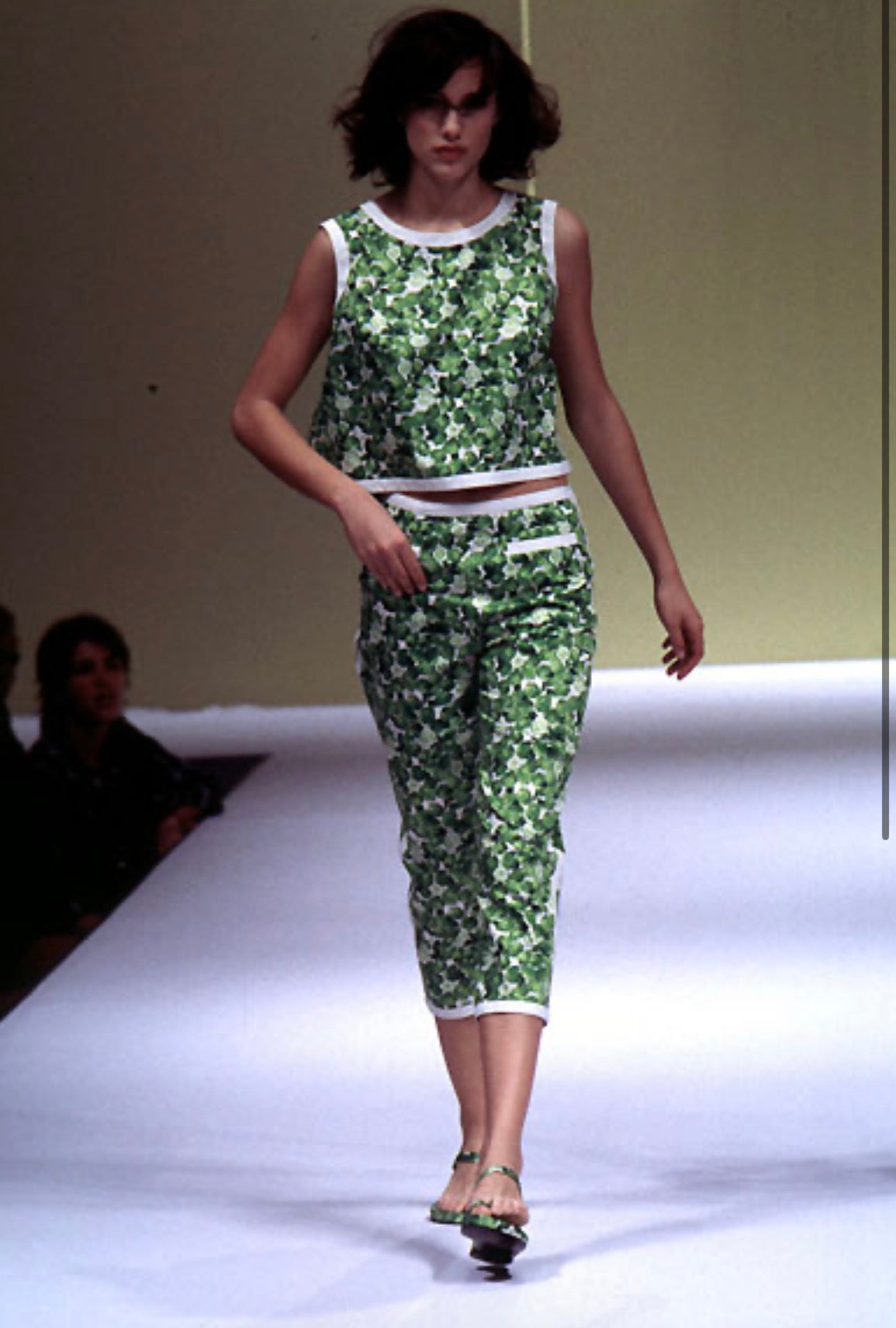 Iceberg SS 1996 Runway lime summer shirt
