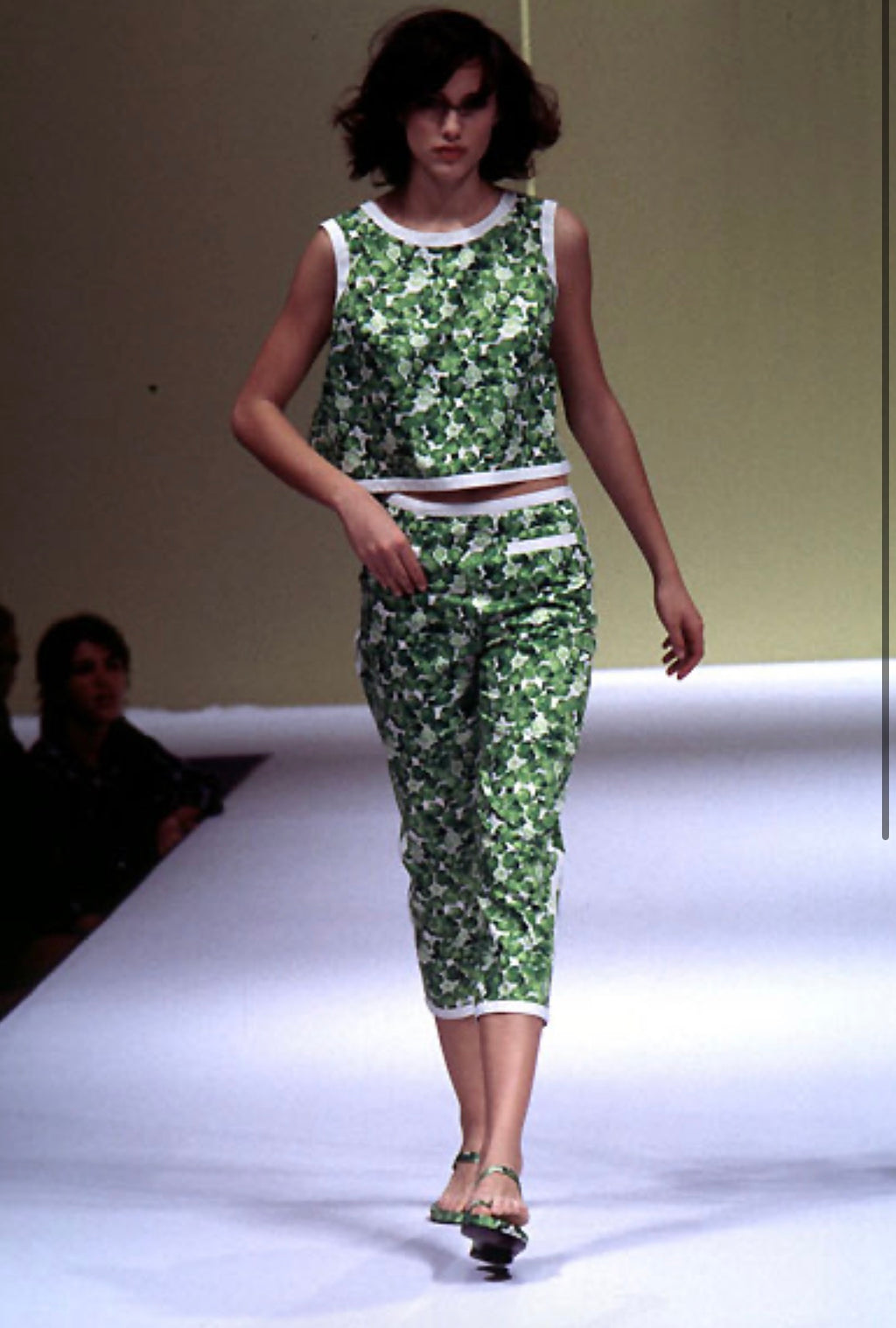 Iceberg SS 1996 lime shorts summer Runway
