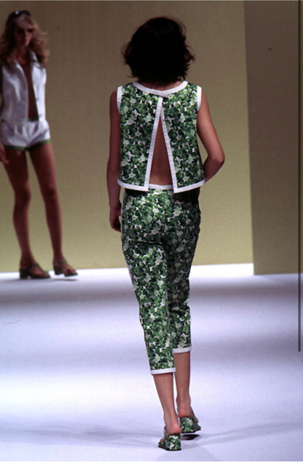 Iceberg SS 1996 Runway lime summer shirt