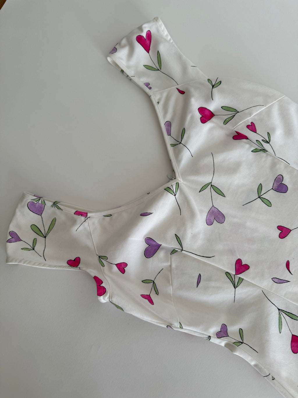 Moschino Jeans Moschino white dress floral heart vintage Dress Emilia Archive Vintage