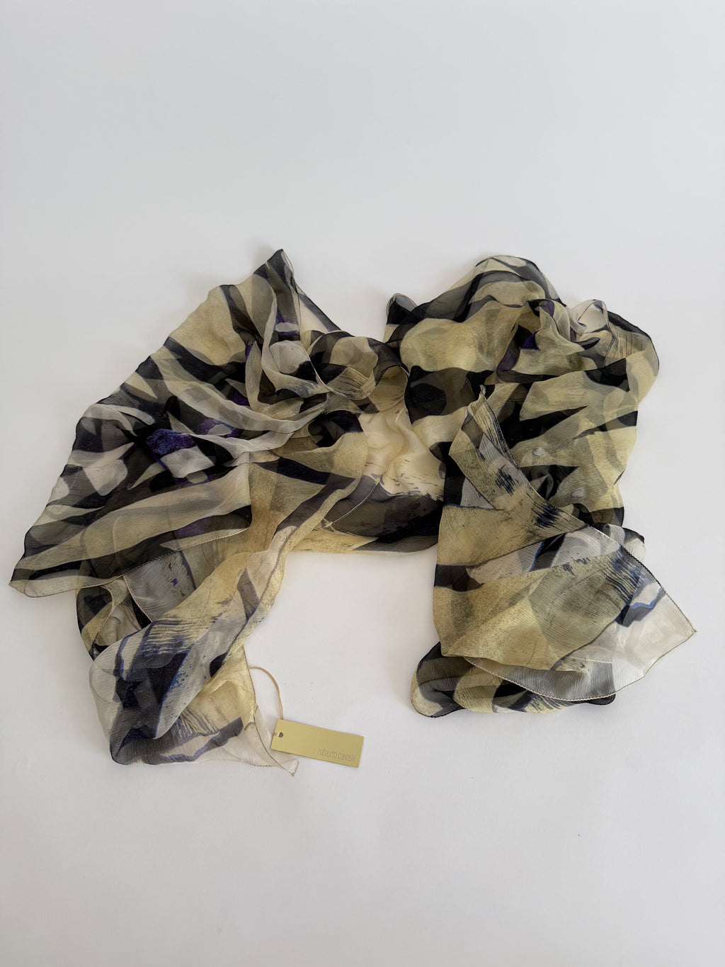 Roberto Cavalli SS 2007 silk multicolor shawl