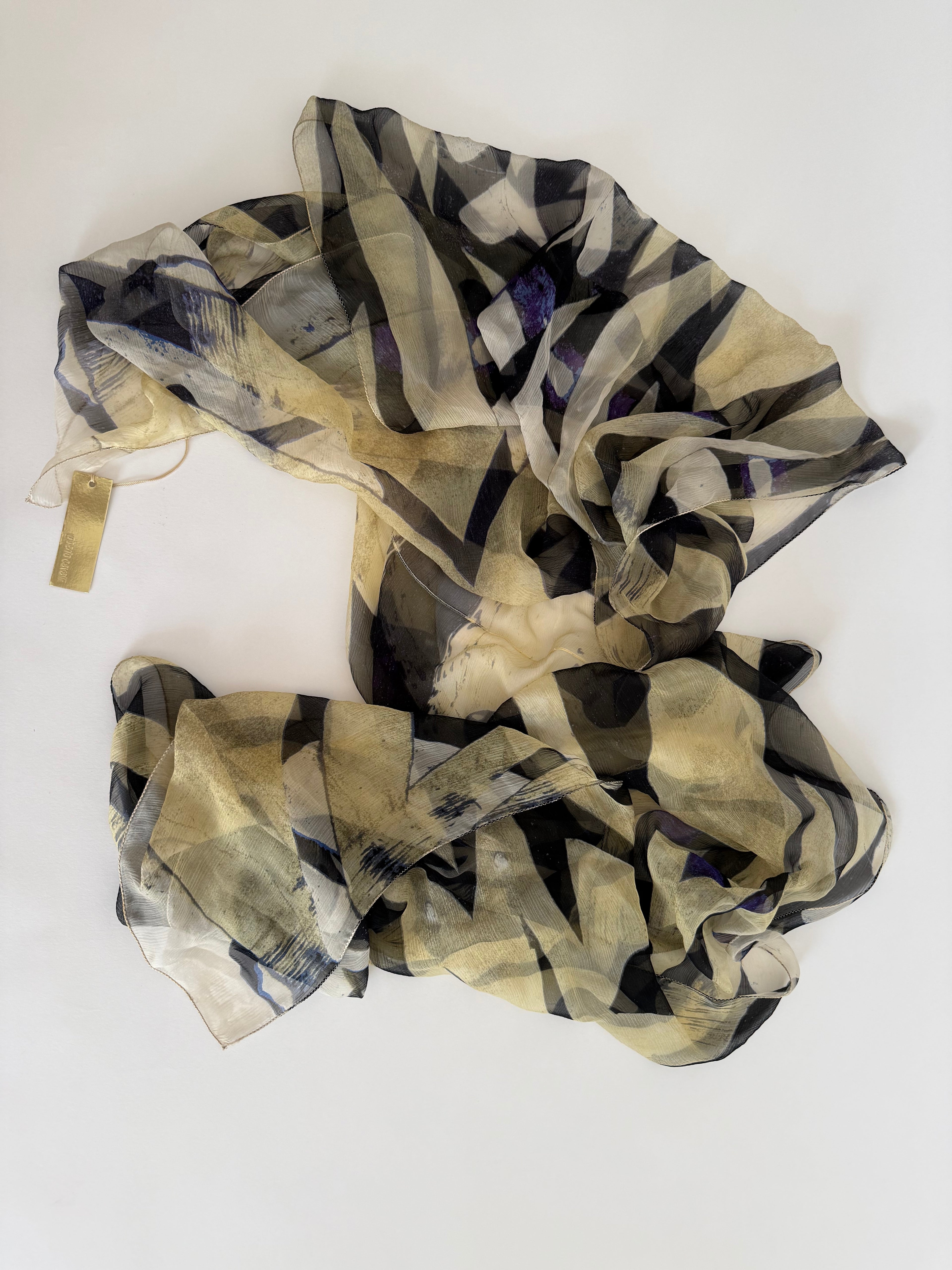 Roberto Cavalli SS 2007 silk multicolor shawl