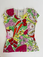 Moschino vintage t-shirt print veggie & fruits