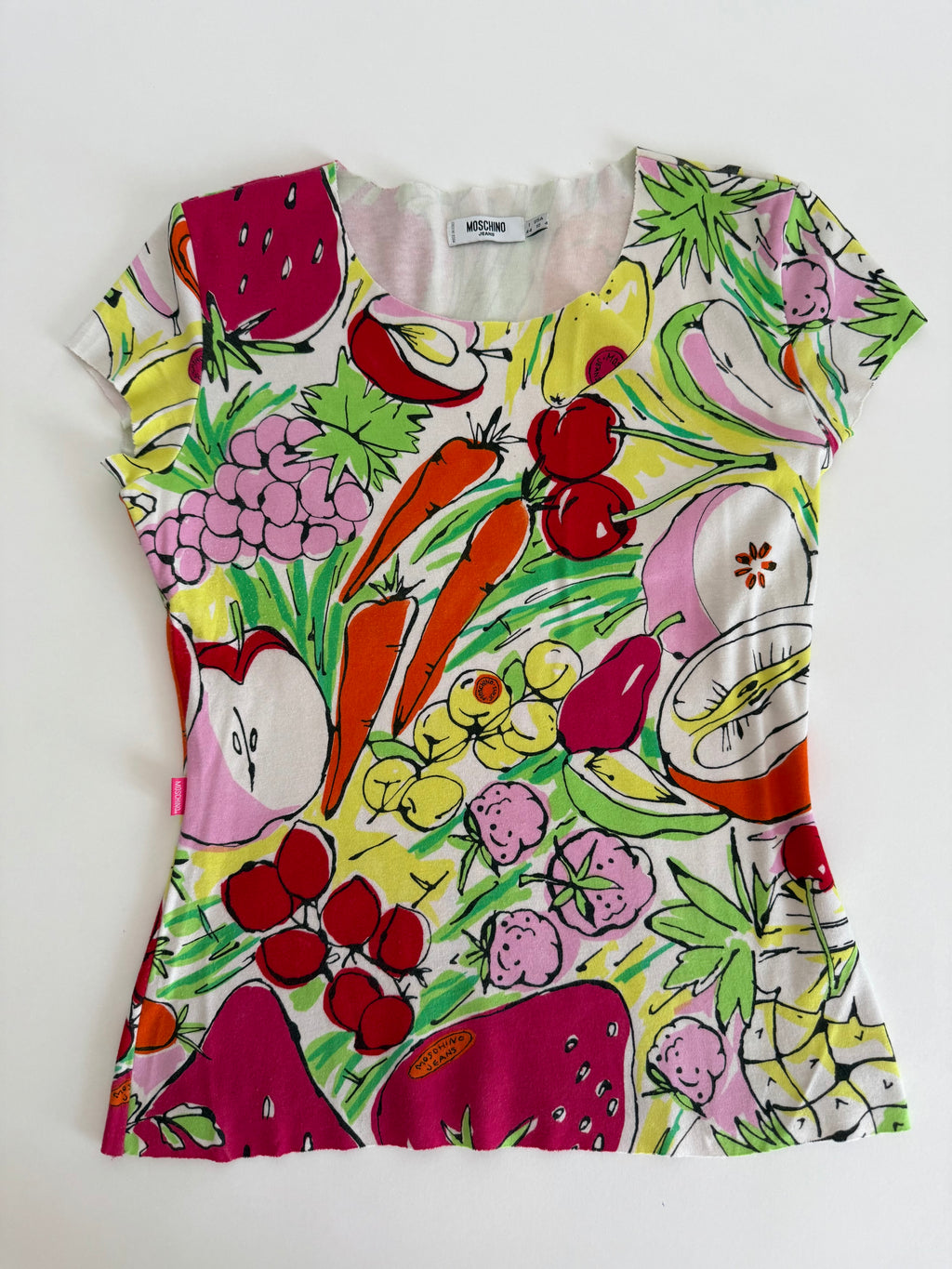 Moschino vintage t-shirt print veggie & fruits