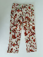 Moschino cherry tomatoes chili print white Pants
