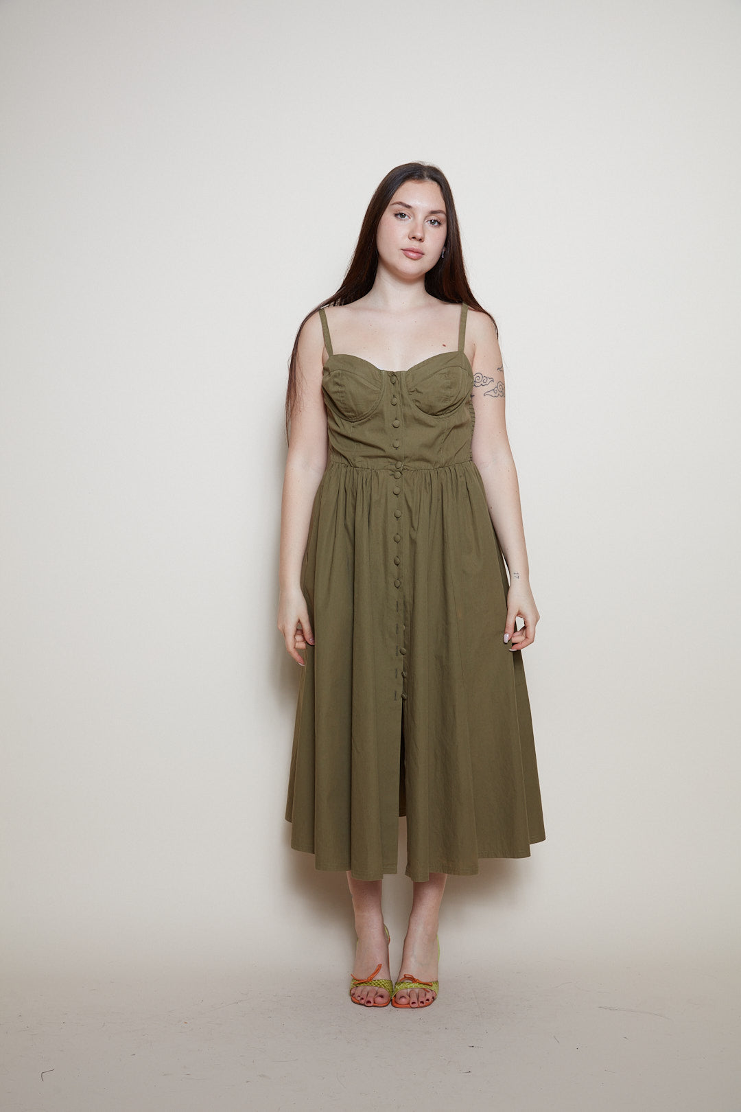 Cacharel olive dress