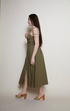 Cacharel olive dress