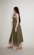 Cacharel olive dress