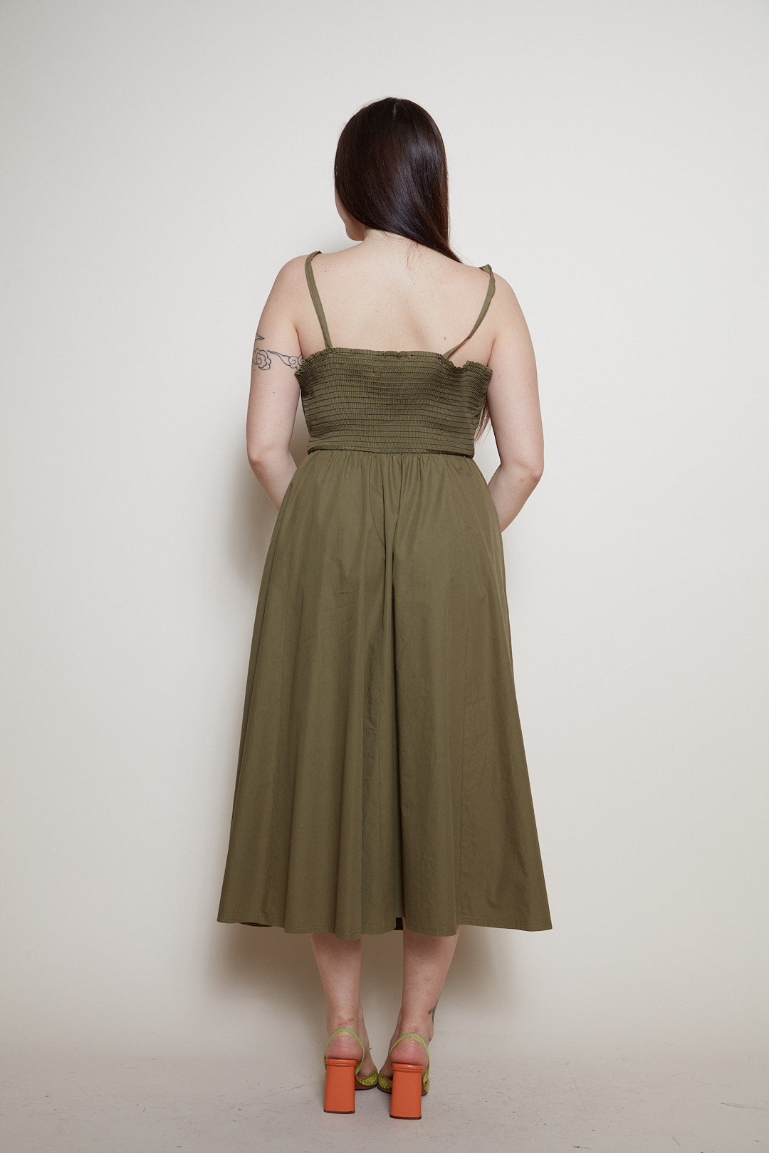 Cacharel olive dress