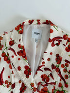 Moschino white cherry tomatoes chillies jacket