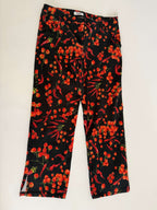 Moschino cherry tomatoes chili print black Pants