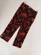Moschino cherry tomatoes chili print black Pants