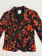 Moschino black cherry tomatoes chillies jacket
