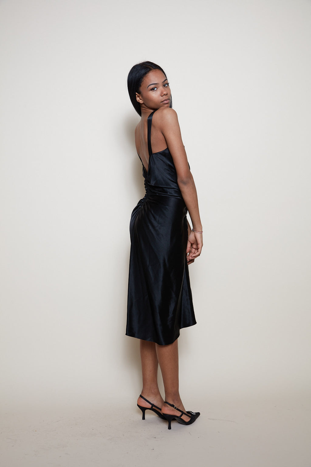 John Galliano black dress
