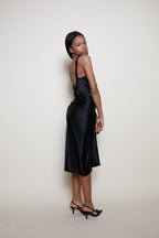 John Galliano black dress