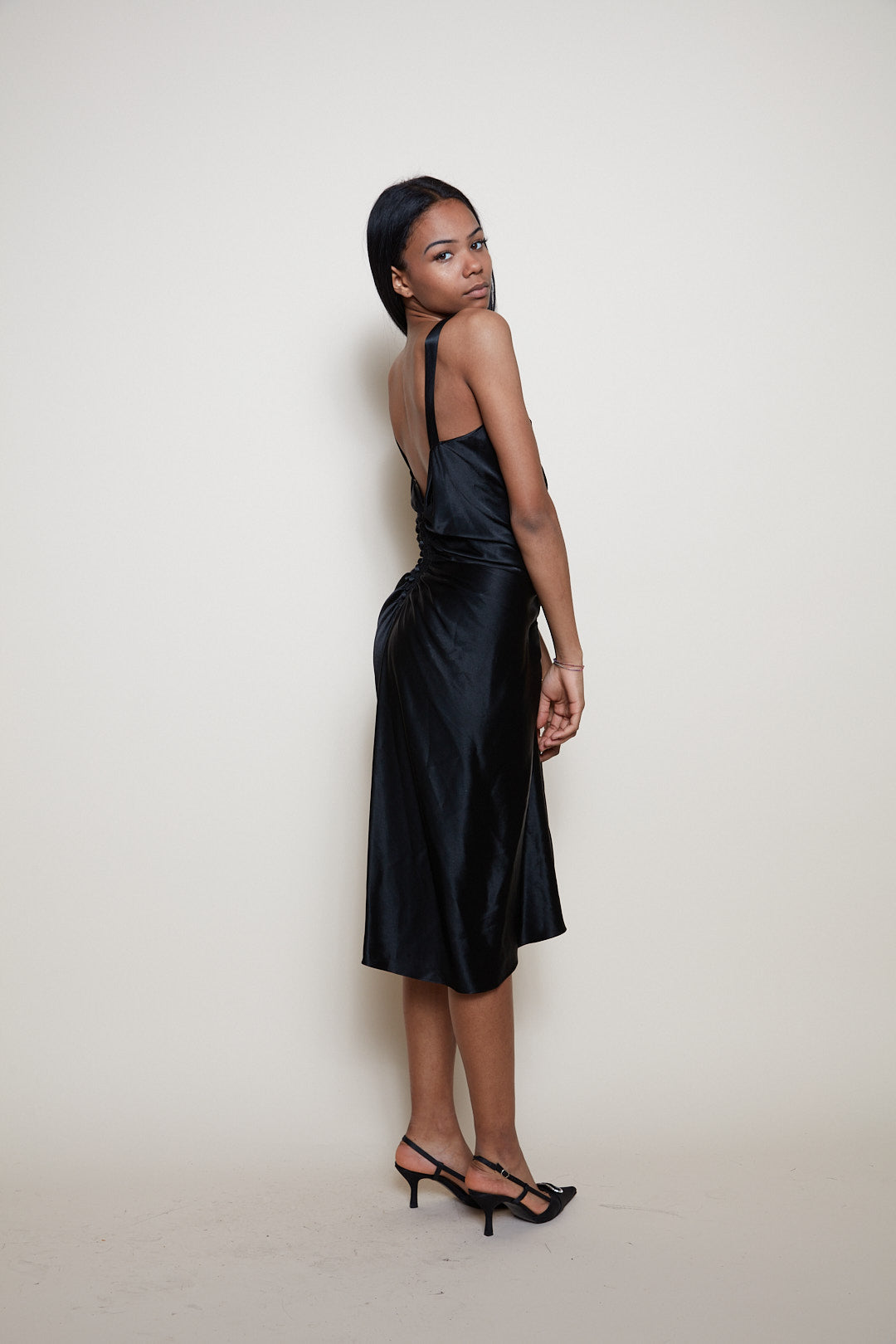 John Galliano black dress