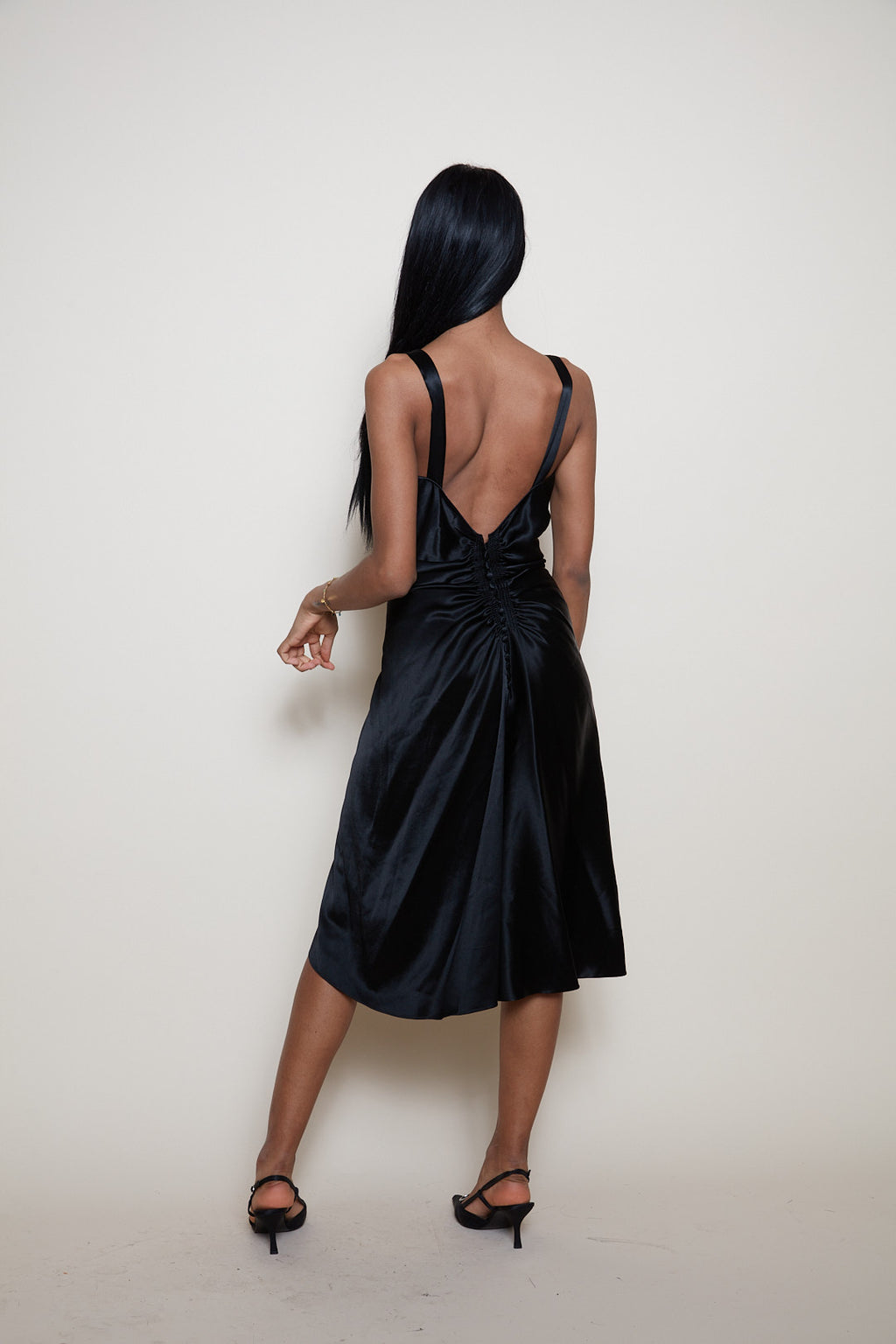 John Galliano black dress