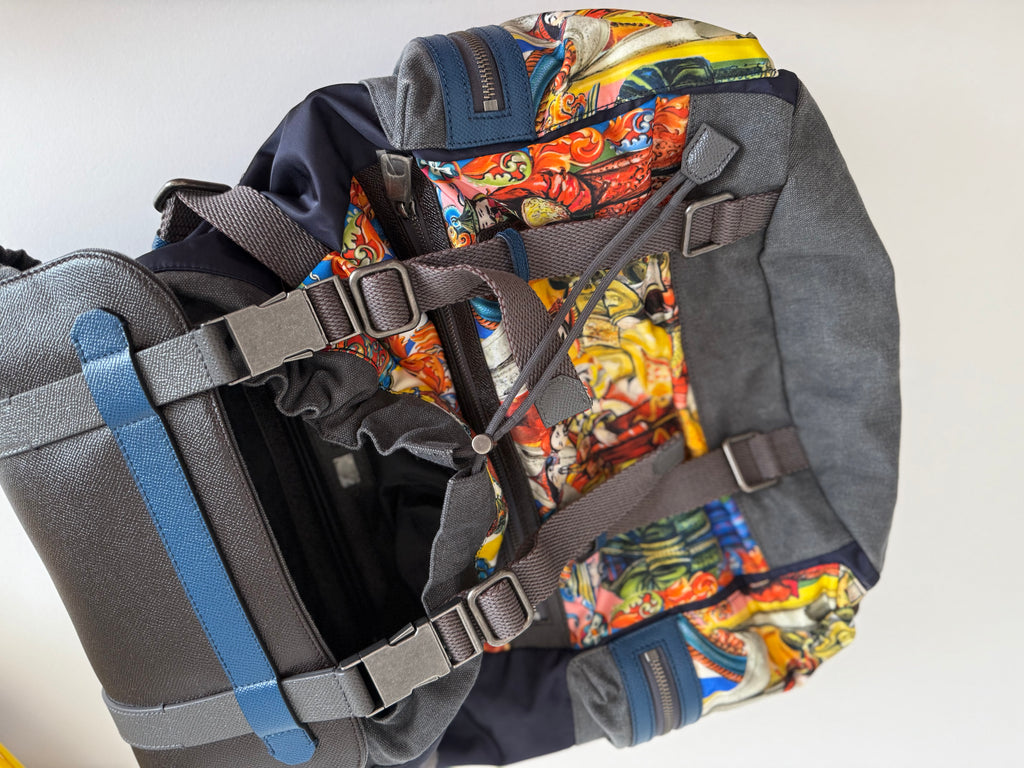 Dolce & Gabbana SS 2016 Backpack multicolor Sicily Runway