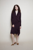 Jean Paul Gaultier purple fringe dress