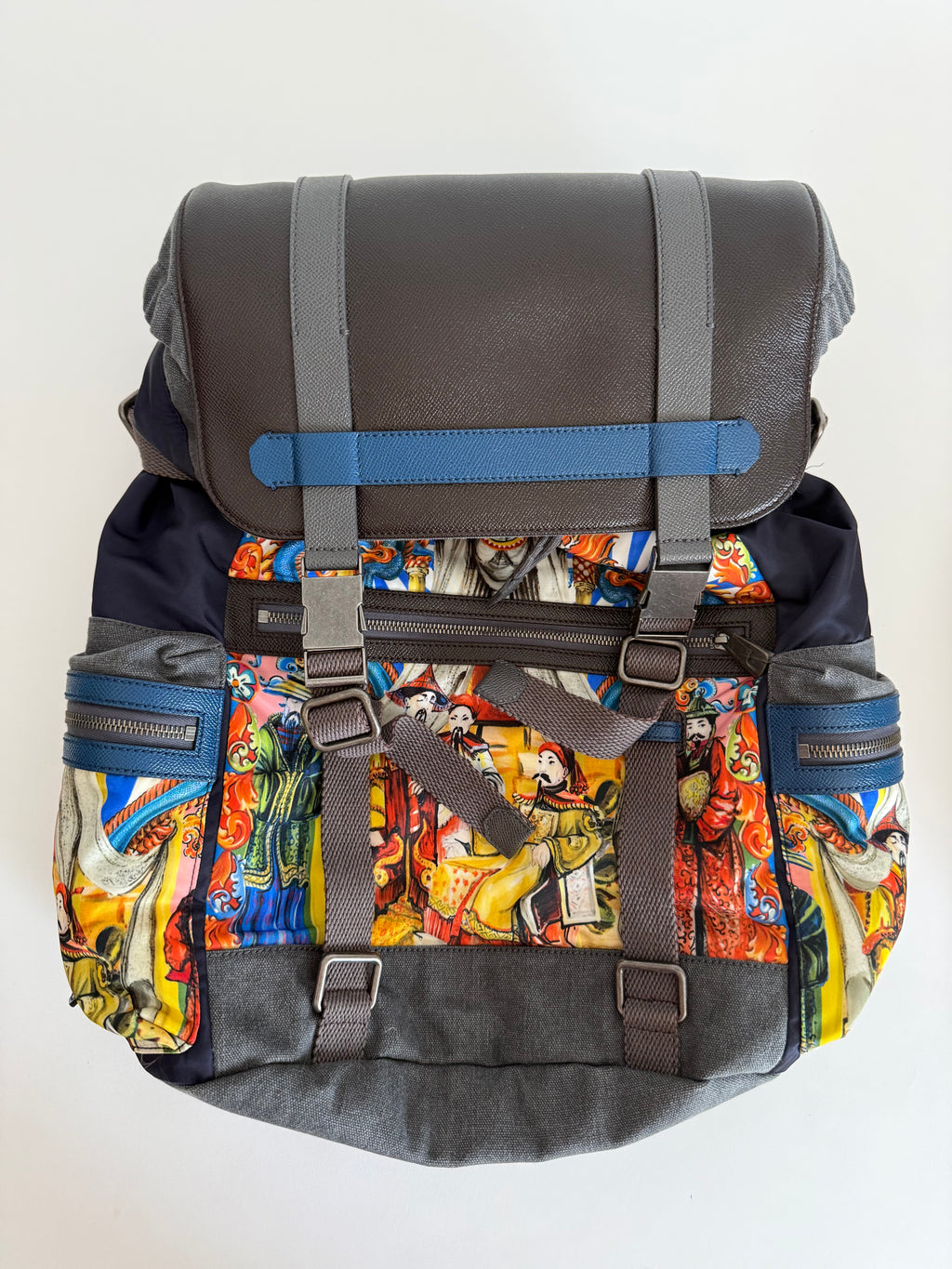 Dolce & Gabbana SS 2016 Backpack multicolor Sicily Runway