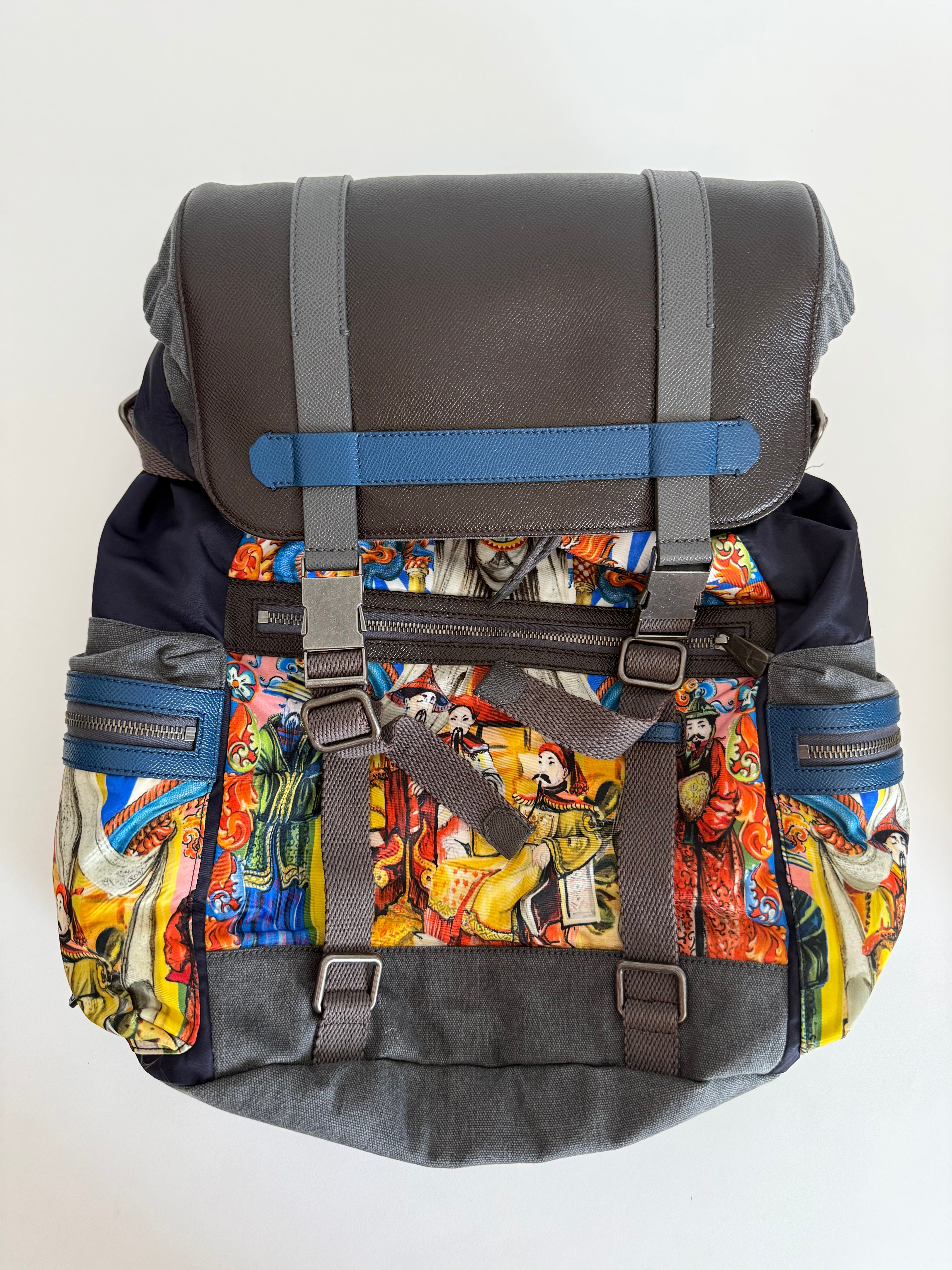 Dolce & Gabbana SS 2016 Backpack multicolor Sicily Runway