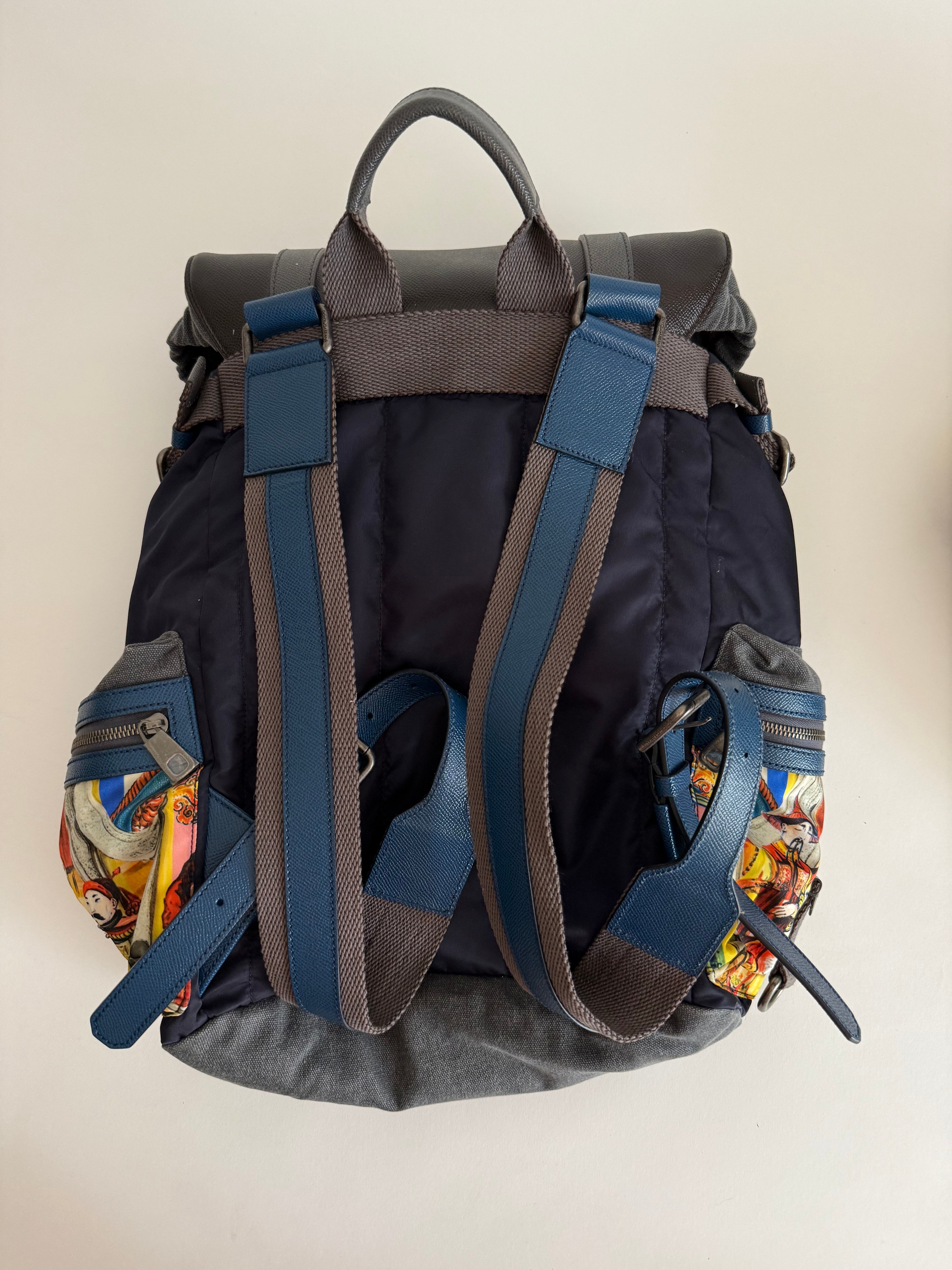 Dolce & Gabbana SS 2016 Backpack multicolor Sicily Runway