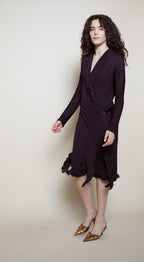 Jean Paul Gaultier purple fringe dress
