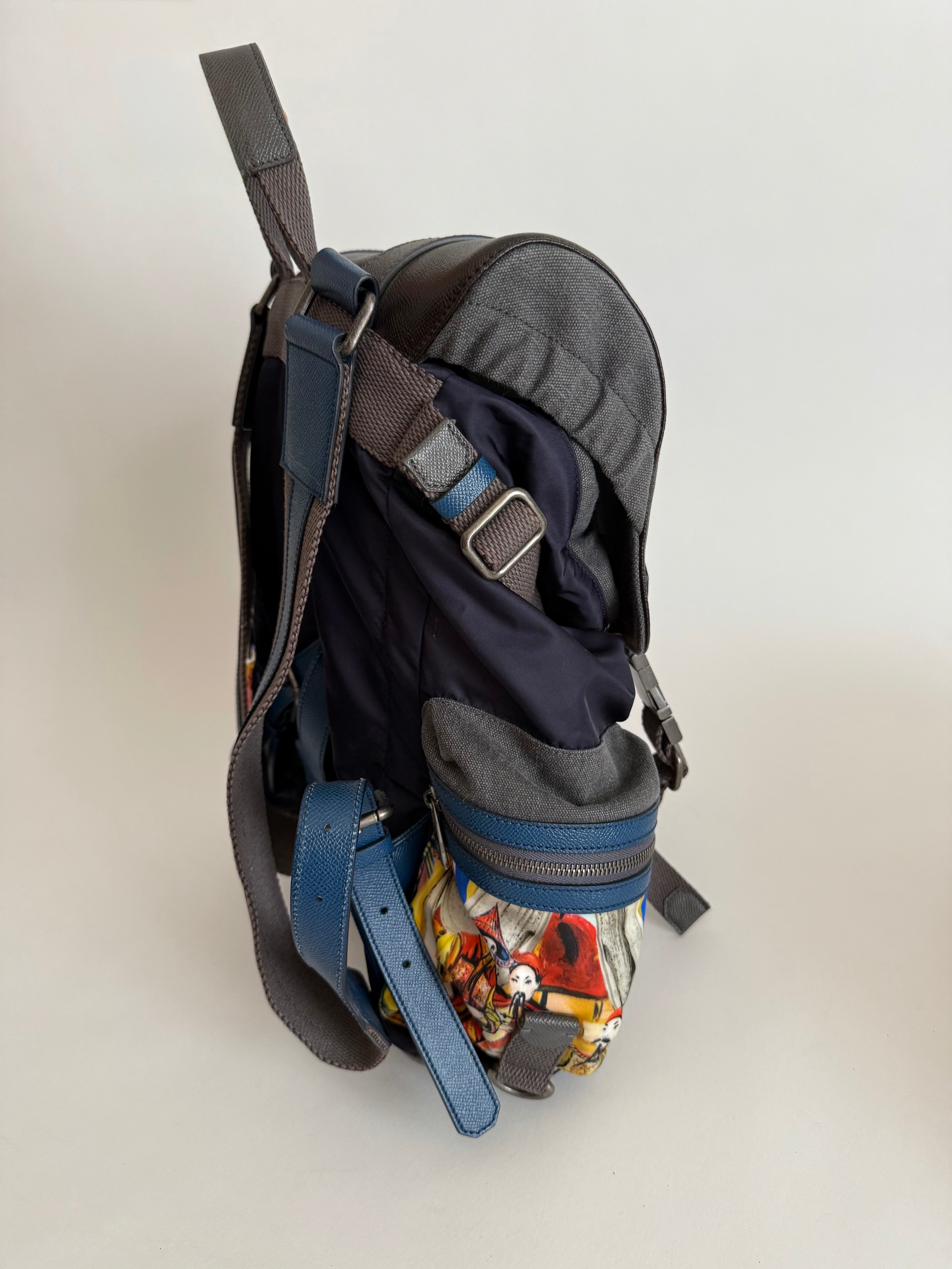 Dolce & Gabbana SS 2016 Backpack multicolor Sicily Runway