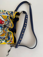 Dolce & Gabbana SS 2017 maiolica bucket bag canvas