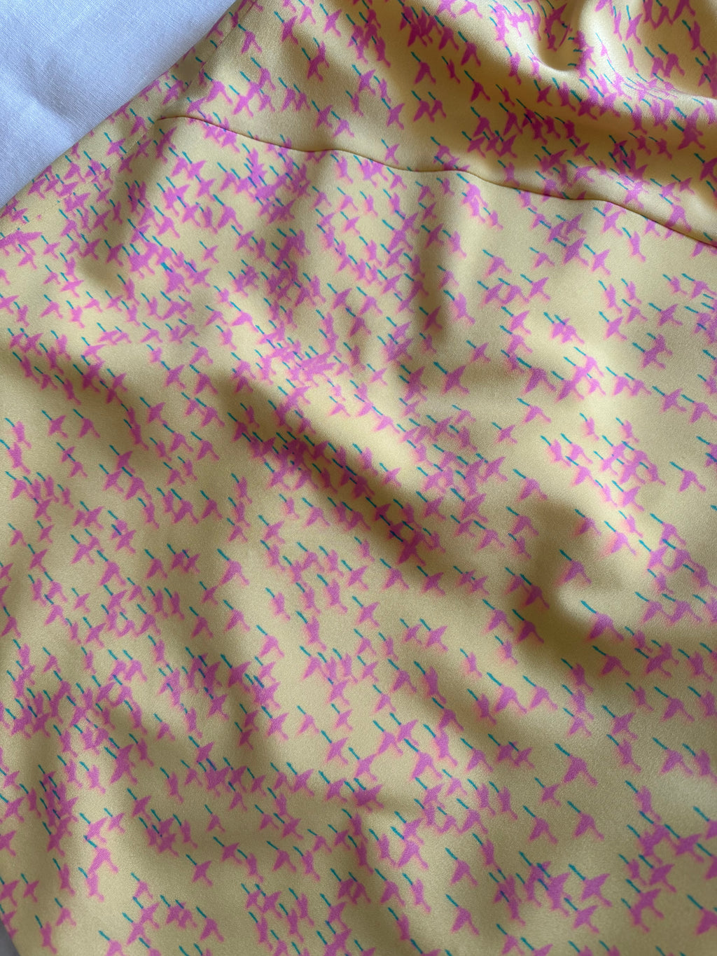 Gianni Versace S/S 1999 mini flamingos dress