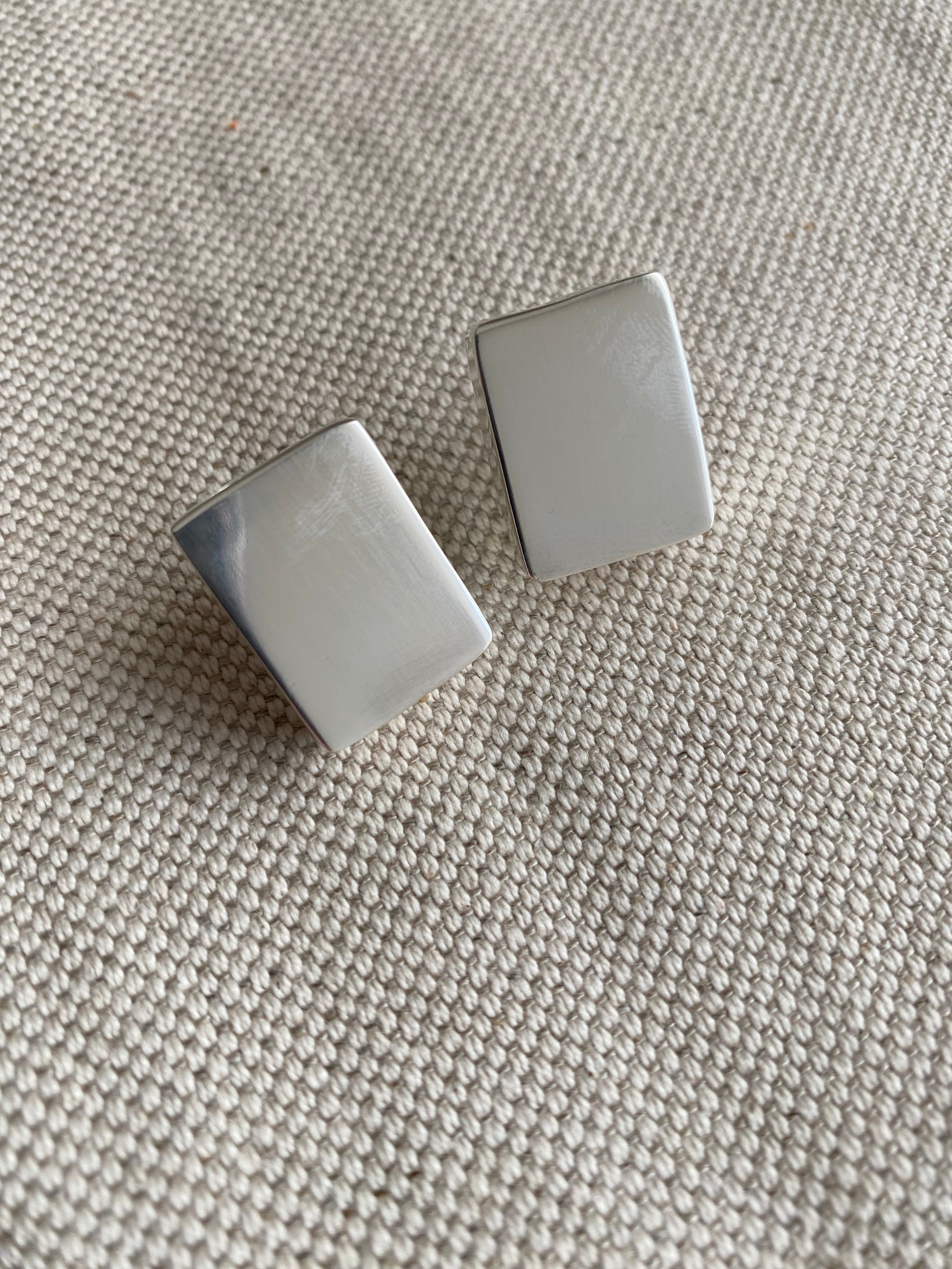 925 silver 80s earrings vintage
