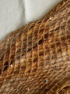 Vintage fishnet maxi dress