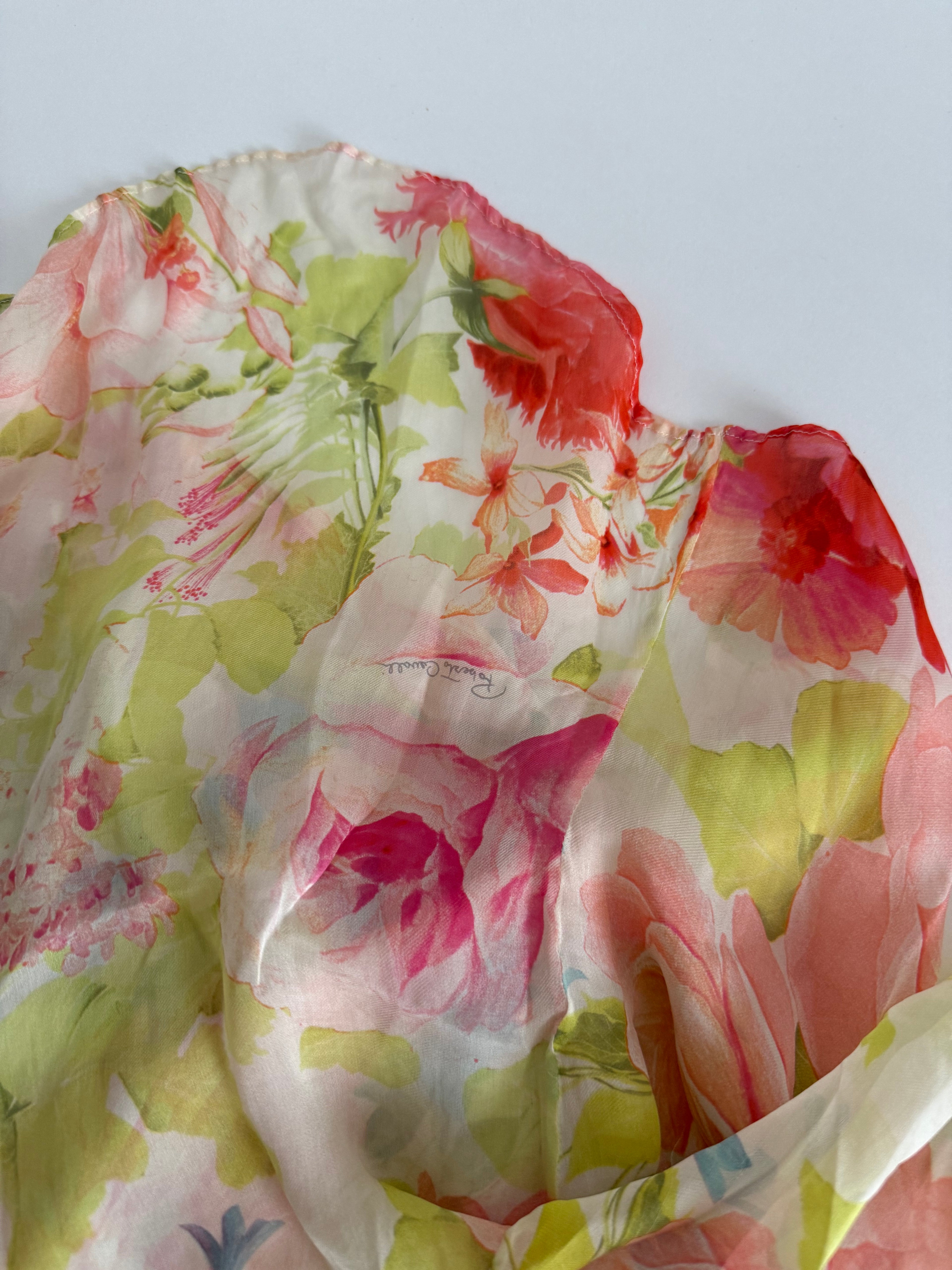 Roberto Cavalli SS 2000 silk floral shirt