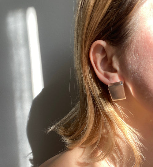 925 silver 80s earrings vintage