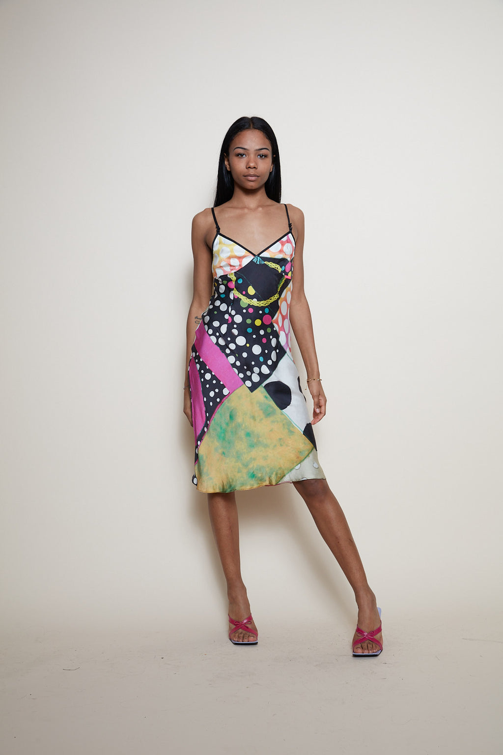 Galliano 90s silk dress