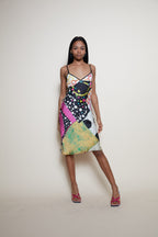 Galliano 90s silk dress