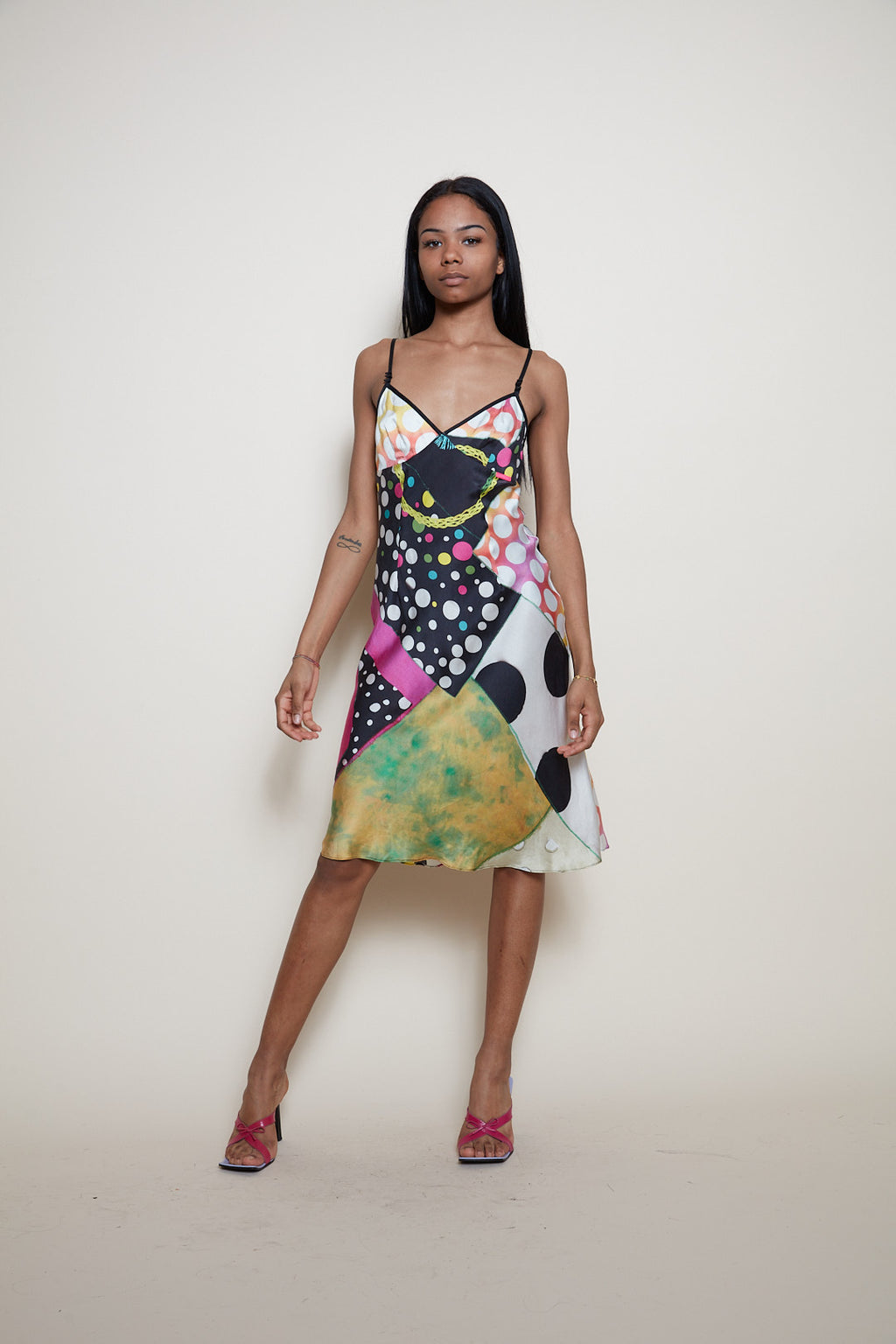 Galliano 90s silk dress