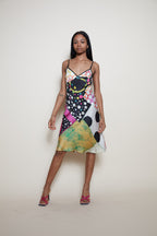 Galliano 90s silk dress