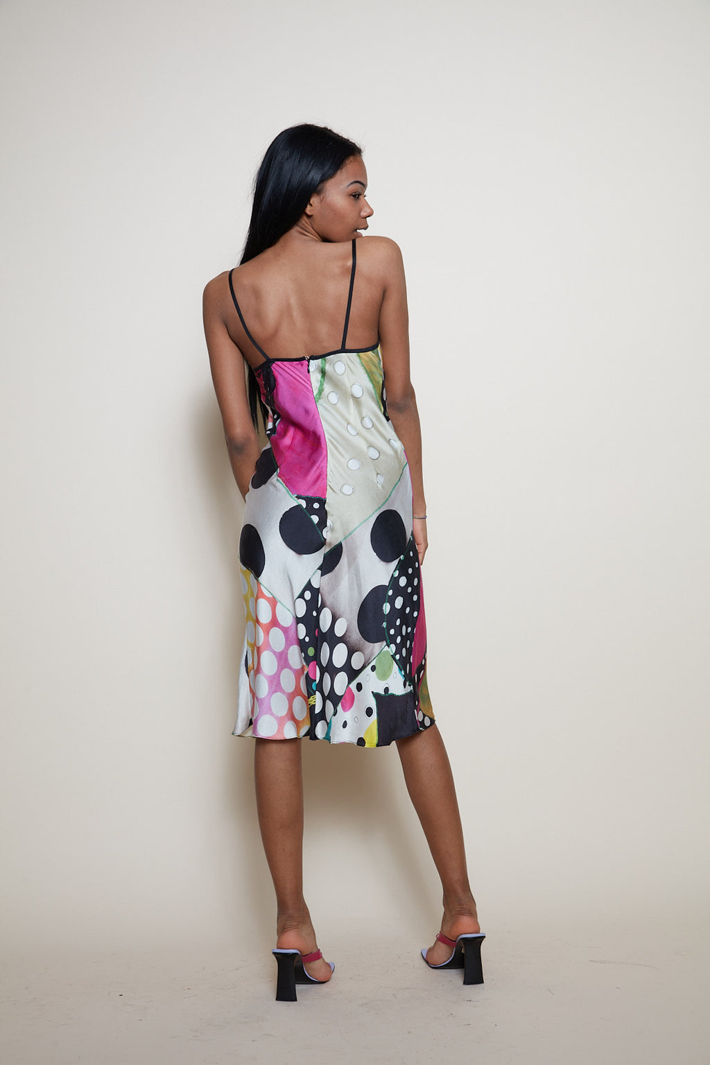 Galliano 90s silk dress