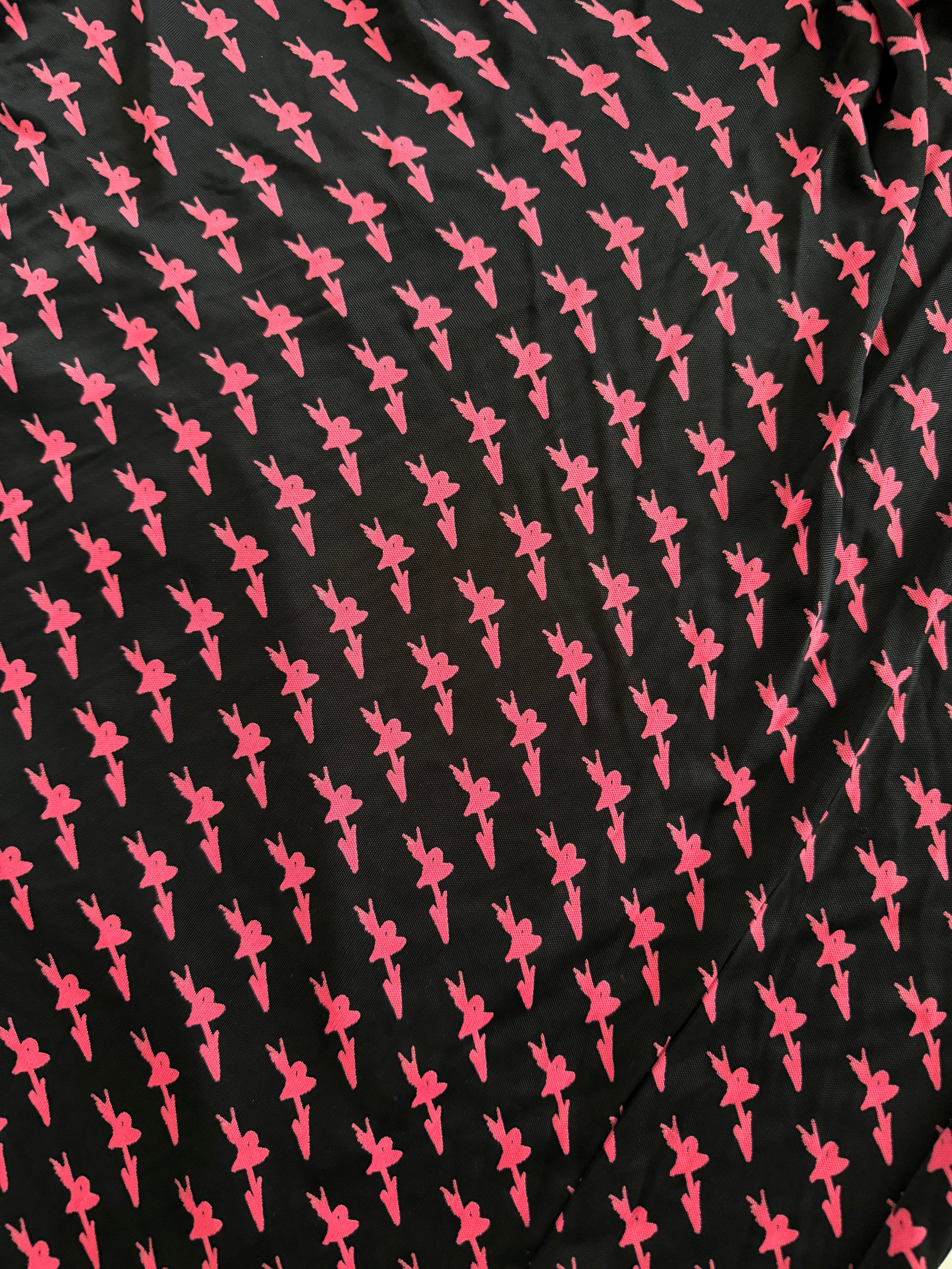 Ungaro Fever midi dress pink "fall in love" hearts
