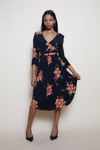 80s floral dress Radley