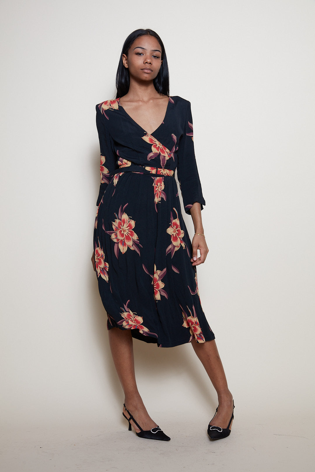 80s floral dress Radley