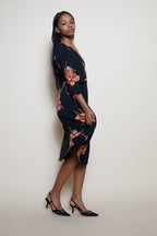 80s floral dress Radley