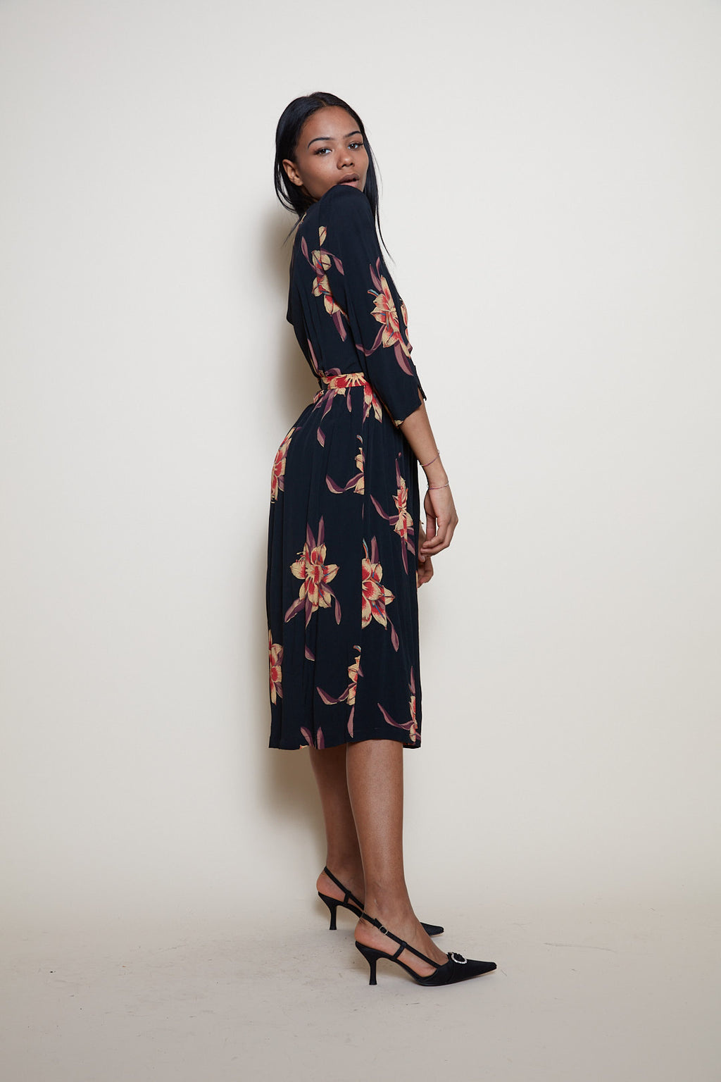 80s floral dress Radley